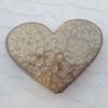 Imitate Gemstone Acrylic Beads, Flat Heart 24x18mm Hole:1.5mm, Sold by Bag