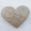 Imitate Gemstone Acrylic Beads, Flat Heart 31x22mm Hole:1.5mm, Sold by Bag