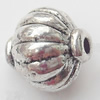 Tibetan Drum Lead-Free Zinc Alloy Jewelry Findings 7x7mm hole=1mm Sold per pkg of 1000