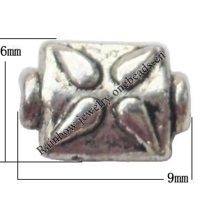Tibetan Twist Lead-Free Zinc Alloy Jewelry Findings 9x6mm hole=1mm Sold per pkg of 1500