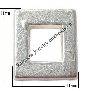 Tibetan Lead-Free Zinc Alloy Jewelry Findings 11x10mm hole=1mm Sold per pkg of 600