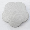 Imitate Gemstone Acrylic Beads, Flat Flower 30mm Hole:2mm, Sold by Bag