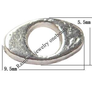 Tibetan Lead-Free Zinc Alloy Jewelry Findings 5.5x9.5mm hole=1mm Sold per pkg of 2000