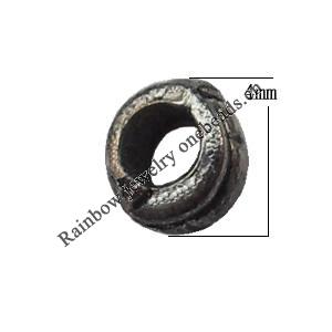 Tibetan Lead-Free Zinc Alloy Jewelry Findings 2x4mm hole=1mm Sold per pkg of 10000