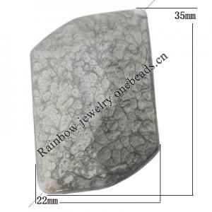 Imitate Gemstone Acrylic Beads, 22x35mm Hole:2.5mm, Sold by Bag