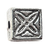 Tibetan Square Lead-Free Zinc Alloy Jewelry Findings 9x4.5mm hole=1mm Sold per pkg of 600