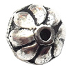 Tibetan Flat Round Lead-Free Zinc Alloy Jewelry Findings 10x9mm hole=1mm Sold per pkg of 400