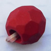 Imitate Wood Acrylic Beads, Faceted Drum 35x9mm Hole:4mm, Sold by Bag