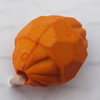 Imitate Wood Acrylic Beads, Faceted Oval 11x9mm Hole:1.5mm, Sold by Bag