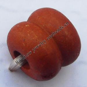Imitate Wood Acrylic Beads, Fluted Column 9x10x3mm Hole:3.5mm, Sold by Bag