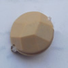 Imitate Wood Acrylic Beads, Faceted Flat Round 8mm Hole:0.5mm, Sold by Bag