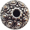 Tibetan Flat Round Lead-Free Zinc Alloy Jewelry Findings 18x14mm hole=3mm Sold per pkg of 150