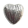 Tibetan Heart Lead-Free Zinc Alloy Jewelry Findings 8x8mm hole=1mm Sold per pkg of 1000