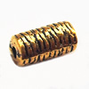 Tibetan Tube Lead-Free Zinc Alloy Jewelry Findings 7x3.5mm hole=0.5mm Sold per pkg of 2000