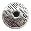 Tibetan Donut Lead-Free Zinc Alloy Jewelry Findings 8x4mm hole=1mm Sold per pkg of 1000