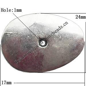 Tibetan Nugget Lead-Free Zinc Alloy Jewelry Findings 24x17mm hole=1mm Sold per pkg of 300