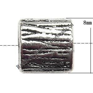 Tibetan Tibetan Lead-Free Zinc Alloy Jewelry Findings 8x8mm hole=1mm Sold per pkg of 1000