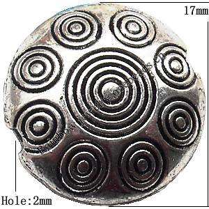 Tibetan Twist Lead-Free Zinc Alloy Jewelry Findings 17x16mm hole=2mm Sold per pkg of 150