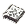 Tibetan Twist Lead-Free Zinc Alloy Jewelry Findings 9x10mm hole=1mm Sold per pkg of 1500