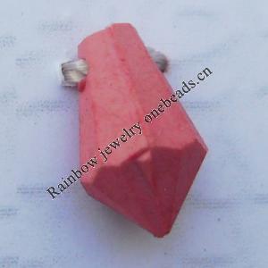 Imitate Wood Acrylic Beads, 6x11mm Hole:1mm, Sold by Bag