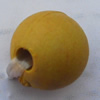 Imitate Wood Acrylic Beads, Round 8mm Hole:2mm, Sold by Bag