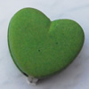 Imitate Wood Acrylic Beads, Heart 12x7mm Hole:3mm, Sold by Bag