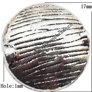 Tibetan Twist Lead-Free Zinc Alloy Jewelry Findings 17mm hole=1mm Sold per pkg of 200
