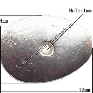 Tibetan Lead-Free Zinc Alloy Jewelry Findings 19x14mm hole=1mm Sold per pkg of 500