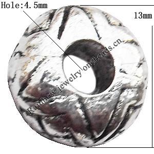 Tibetan Dount Lead-Free Zinc Alloy Jewelry Findings 13mm hole=1mm Sold per pkg of 400