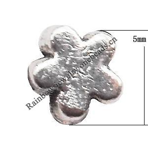 Tibetan Flower Lead-Free Zinc Alloy Jewelry Findings 5mm hole=1mm Sold per pkg of 4000