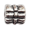 Tibetan Tube Lead-Free Zinc Alloy Jewelry Findings，5x6mm hole=1mm Sold per pkg of 2000