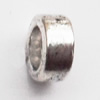 Tibetan Donut Lead-Free Zinc Alloy Jewelry Findings 2.5x6mm hole=1mm Sold per pkg of 2000