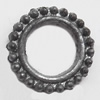 Tibetan Donut Lead-Free Zinc Alloy Jewelry Findings 12mm hole=1mm Sold per pkg of 500