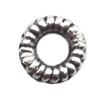 Tibetan Donut Lead-Free Zinc Alloy Jewelry Findings 6mm hole=2.5mm Sold per pkg of 5000