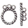 Clasp, Zinc alloy Jewelry Finding Lead-Free, Ring 13x20.5mm hole=1mm, Sold by KG
