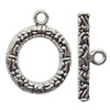 Clasp, Zinc alloy Jewelry Finding Lead-Free, Ring 17x21mm hole=1.5mm, Sold by KG