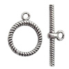 Clasp, Zinc alloy Jewelry Finding Lead-Free, Ring 16x20mm hole=1.5mm, Sold by KG