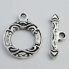 Clasp, Zinc alloy Jewelry Finding Lead-Free, Ring 16.5x13mm hole=1mm, Sold by KG