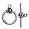 Clasp, Zinc alloy Jewelry Finding Lead-Free, Ring 22x16mm hole=1.5mm, Sold by KG