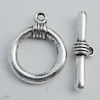 Clasp, Zinc alloy Jewelry Finding Lead-Free, Ring 23x18mm hole=1mm, Sold by KG