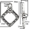 Clasp, Zinc alloy Jewelry Finding Lead-Free, Ring 21x16mm hole=2mm, Sold KG