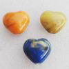 Solid Acrylic Beads, Mix color Heart 28x25x15mm hole:3mm, Sold by Bag