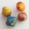 Solid Acrylic Beads, Mix color Bicone 25x25mm hole:3mm, Sold by Bag