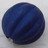 Imitate Wood Acrylic Beads, Fluted Round 12mm Hole:2mm, Sold by Bag