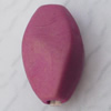 Imitate Wood Acrylic Beads, Faceted Oval 9x15mm Hole:2mm, Sold by Bag