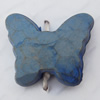 Imitate Wood Acrylic Beads, Butterfly 15x13mm Hole:1.5mm, Sold by Bag