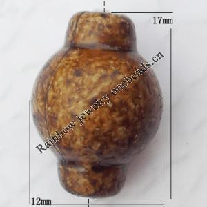 Imitate Gemstone Acrylic Beads, Lantern 12x17mm Hole:2mm, Sold by Bag