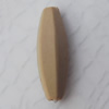 Imitate Wood Acrylic Beads, Tube 21x6mm Hole:2mm, Sold by Bag