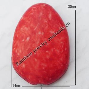 Imitate Gemstone Acrylic Beads, Teardrop 14x20mm Hole:2mm, Sold by Bag