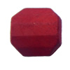 Imitate Wood Acrylic Beads, Twist Faceted Polygon 8x15mm Hole:2mm, Sold by Bag